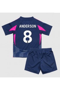 Nottingham Forest Elliot Anderson #8 Babytruitje Uit tenue Kind 2024-25 Korte Mouw (+ Korte broeken)